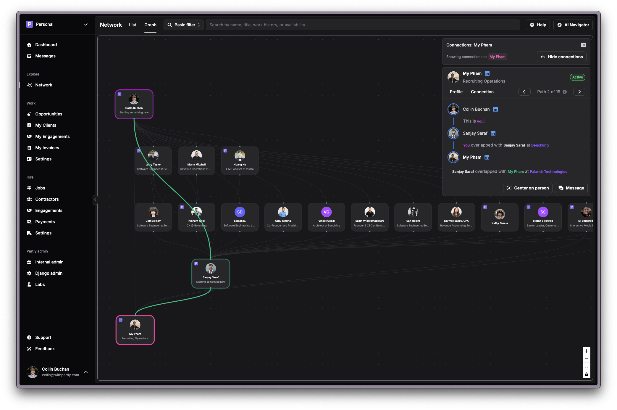 Partly Marketplace Interface